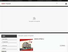 Tablet Screenshot of eskininsaat.com